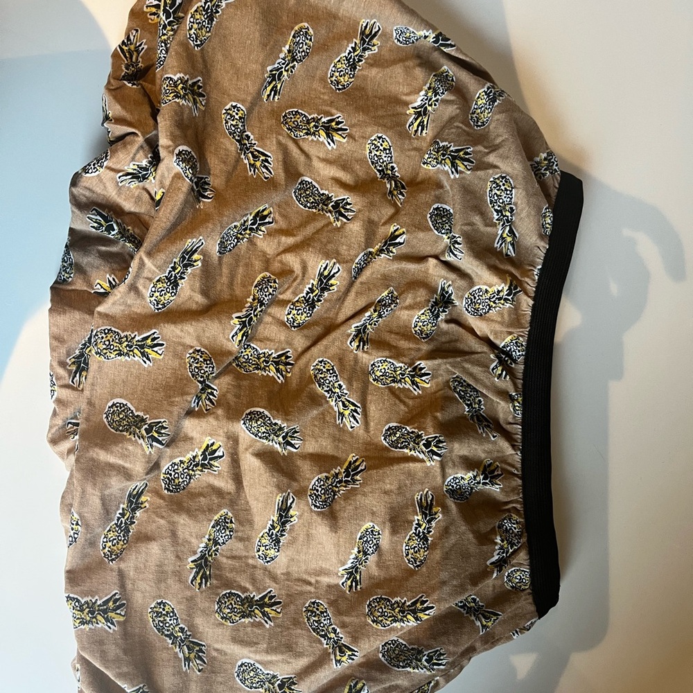 DEX Brown Pineapple Print Skirt size S